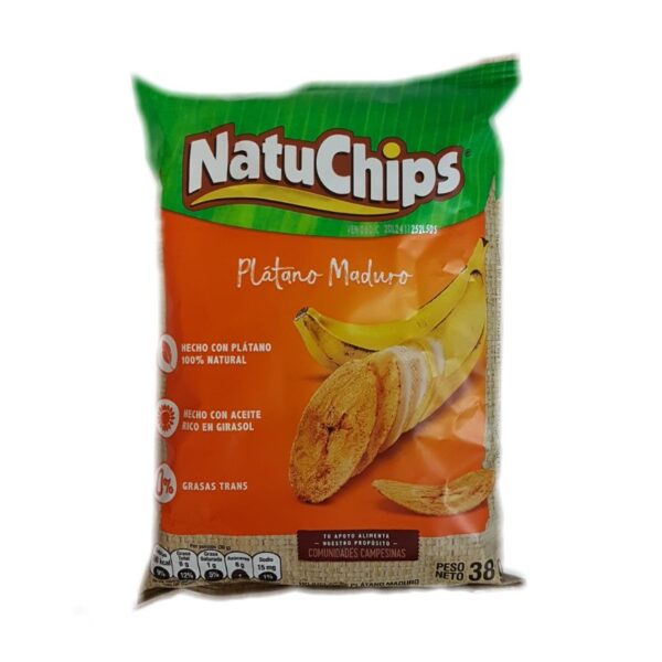 NATUCHIPS MADURO  X 38G