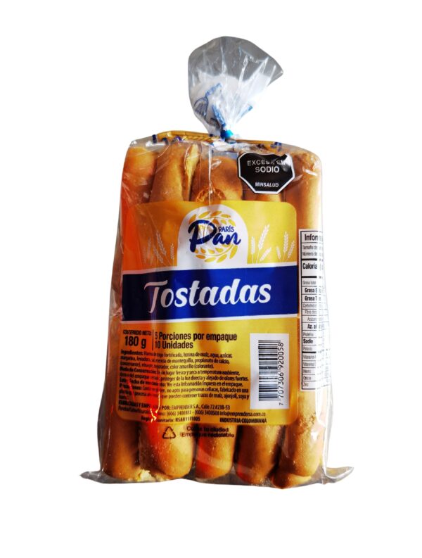 TOSTADAS PARIS PAN X 180G