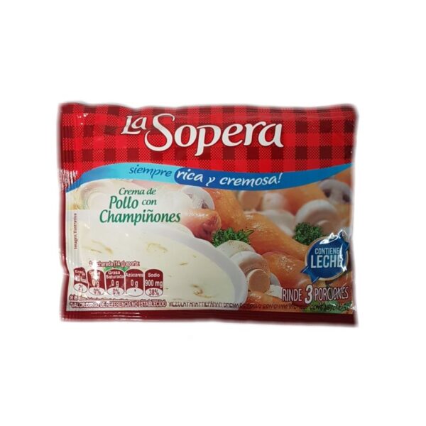 CREMA.SOPERA POLLO-CHAMP 3P