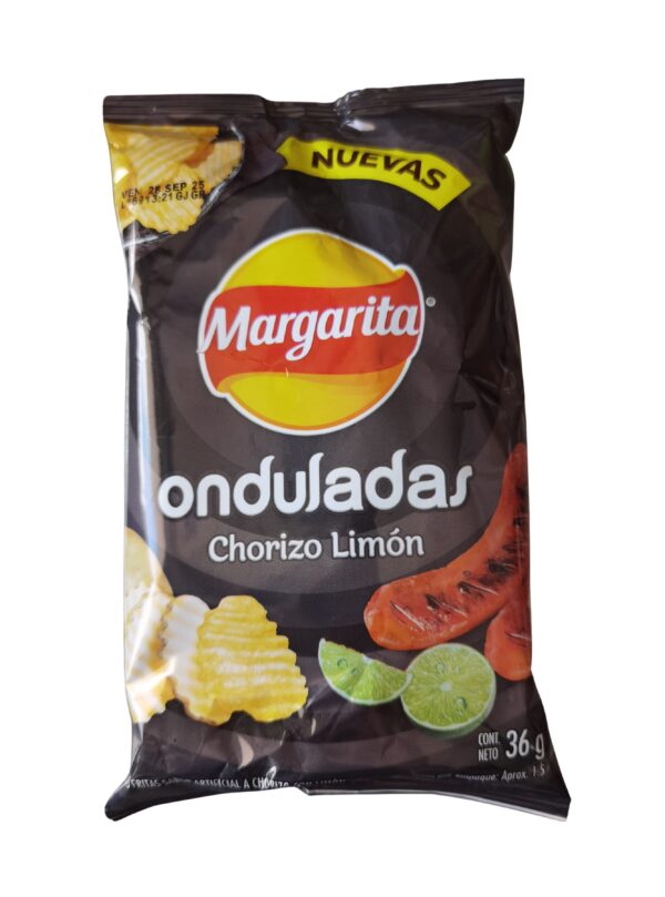 PAPAS.MAR.ONDULADAS.CHORIZO-LIMON X 36G